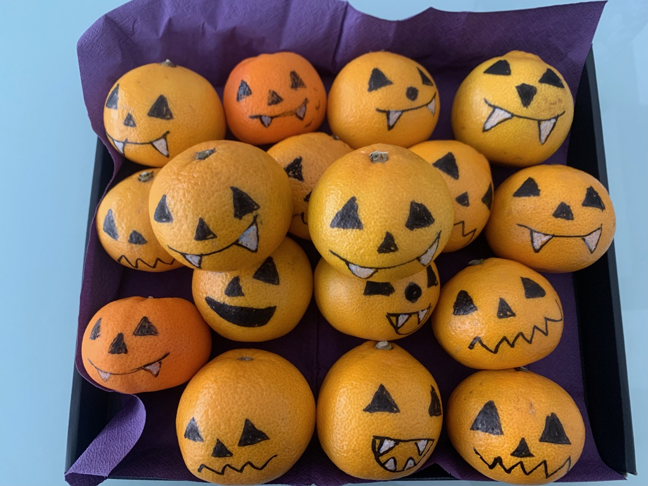 Halloweenske pomaranče